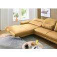 ECKSOFA in Echtleder Gelb  - Gelb/Schwarz, Design, Leder/Metall (193/332cm) - Dieter Knoll