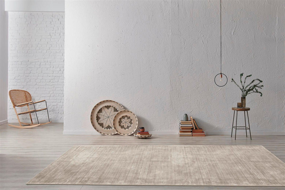 FLACHWEBETEPPICH Bridget 125 Creme Creme  - Creme, KONVENTIONELL, Textil (200/290cm)