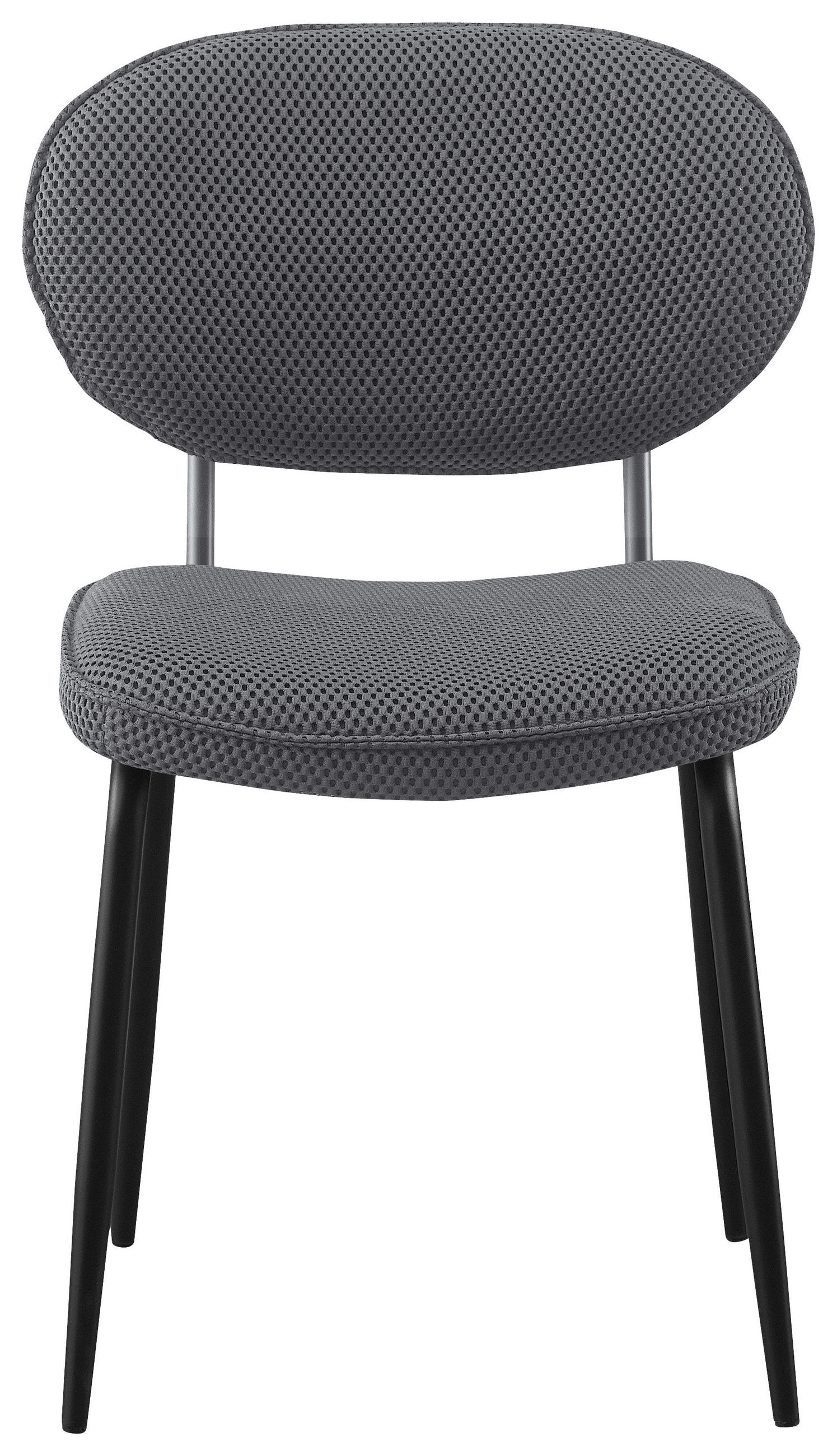 STOL, kovina, tekstil črna, temno siva  - temno siva/črna, Konvencionalno, kovina/tekstil (45/85/46cm) - Boxxx