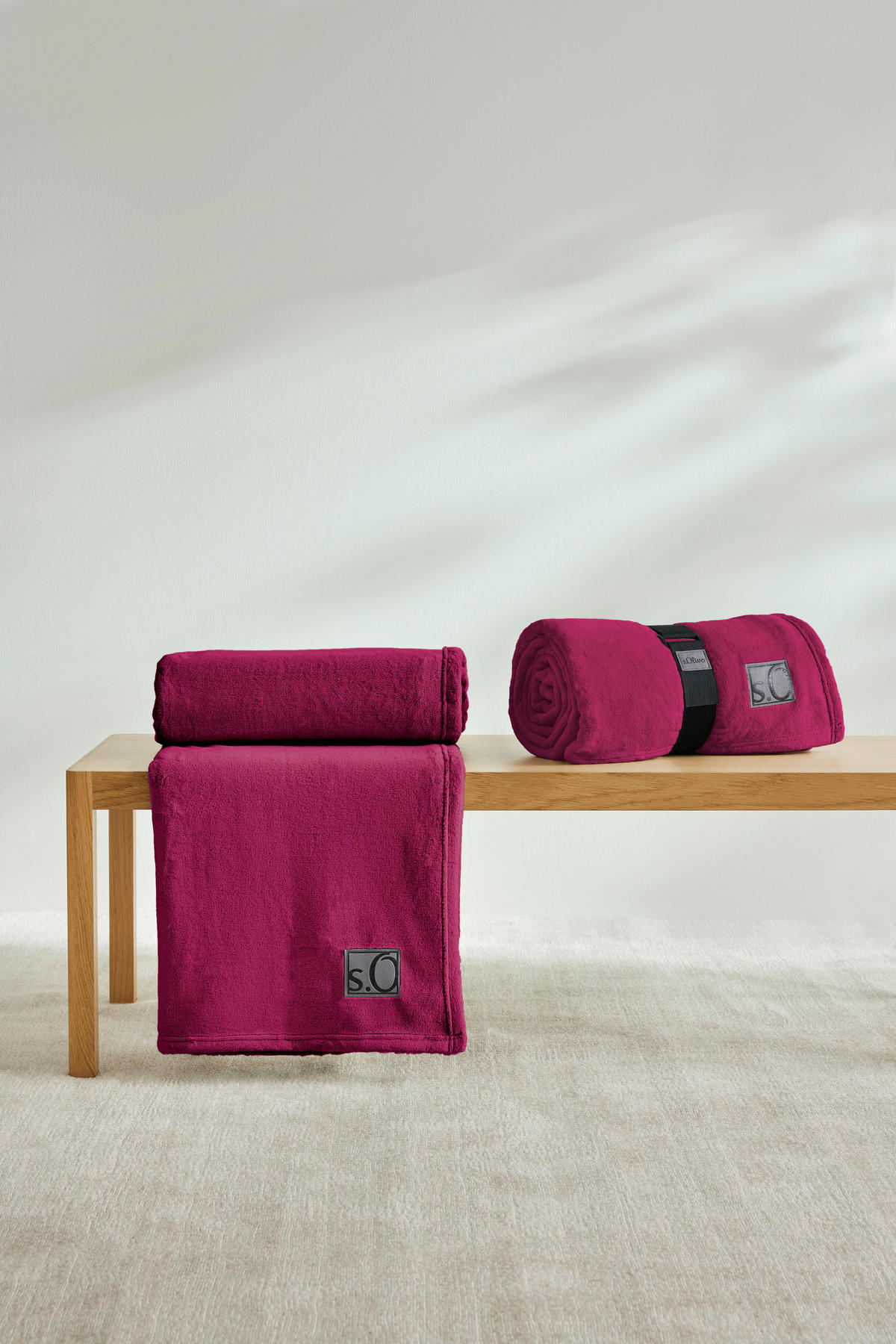 DEKA 150/200 cm  UNI  - Magenta, Basics, tekstil (150/200cm) - S. Oliver