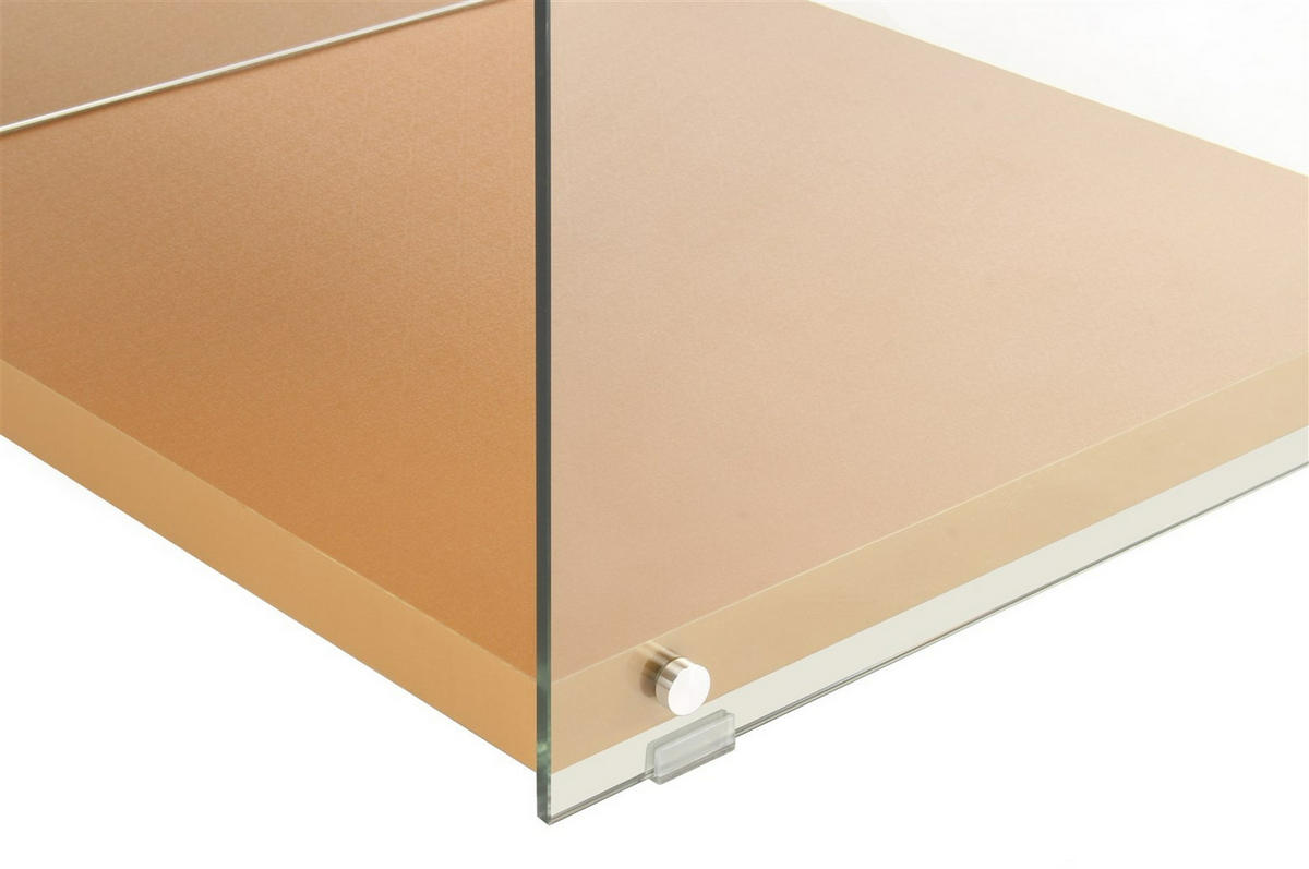 BEISTELLTISCH in Holz, Glas 120/45/60 cm  - Goldfarben, Design, Glas/Holz (120/45/60cm) - Kayoom
