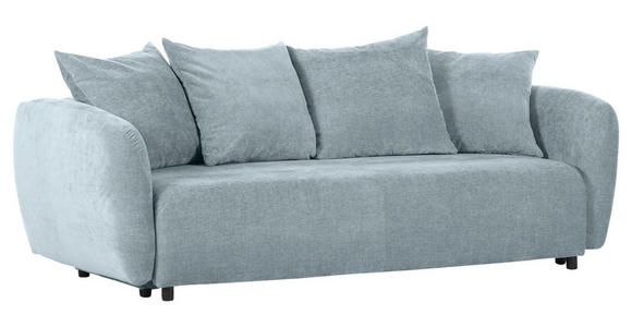 SCHLAFSOFA Flachgewebe Blau  - Blau/Schwarz, KONVENTIONELL, Kunststoff/Textil (250/74/108cm) - Carryhome