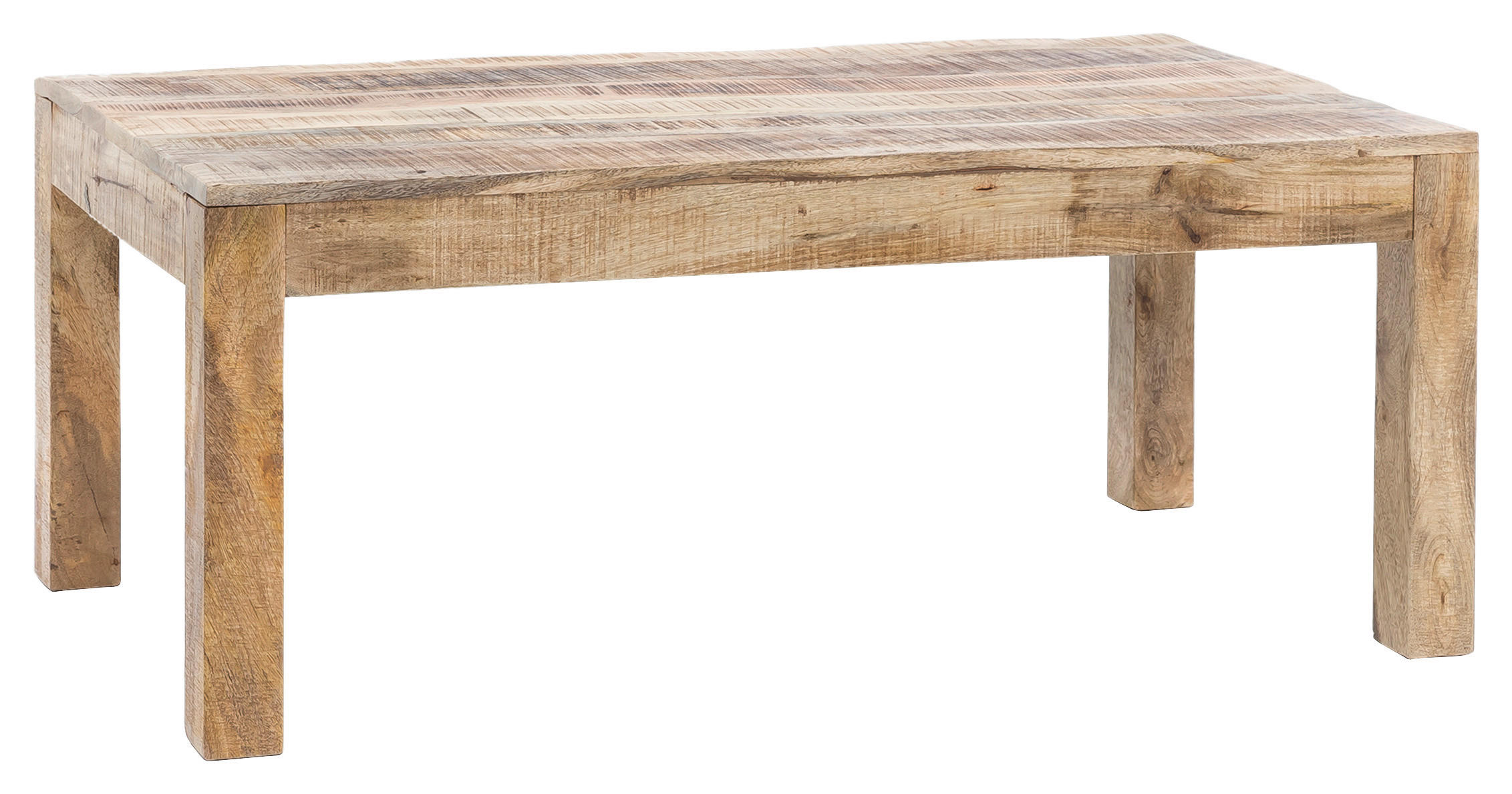 COUCHTISCH Mangoholz massiv 110/60/47 cm rechteckig Braun  - Braun, Design, Holz (110/60/47cm) - MID.YOU