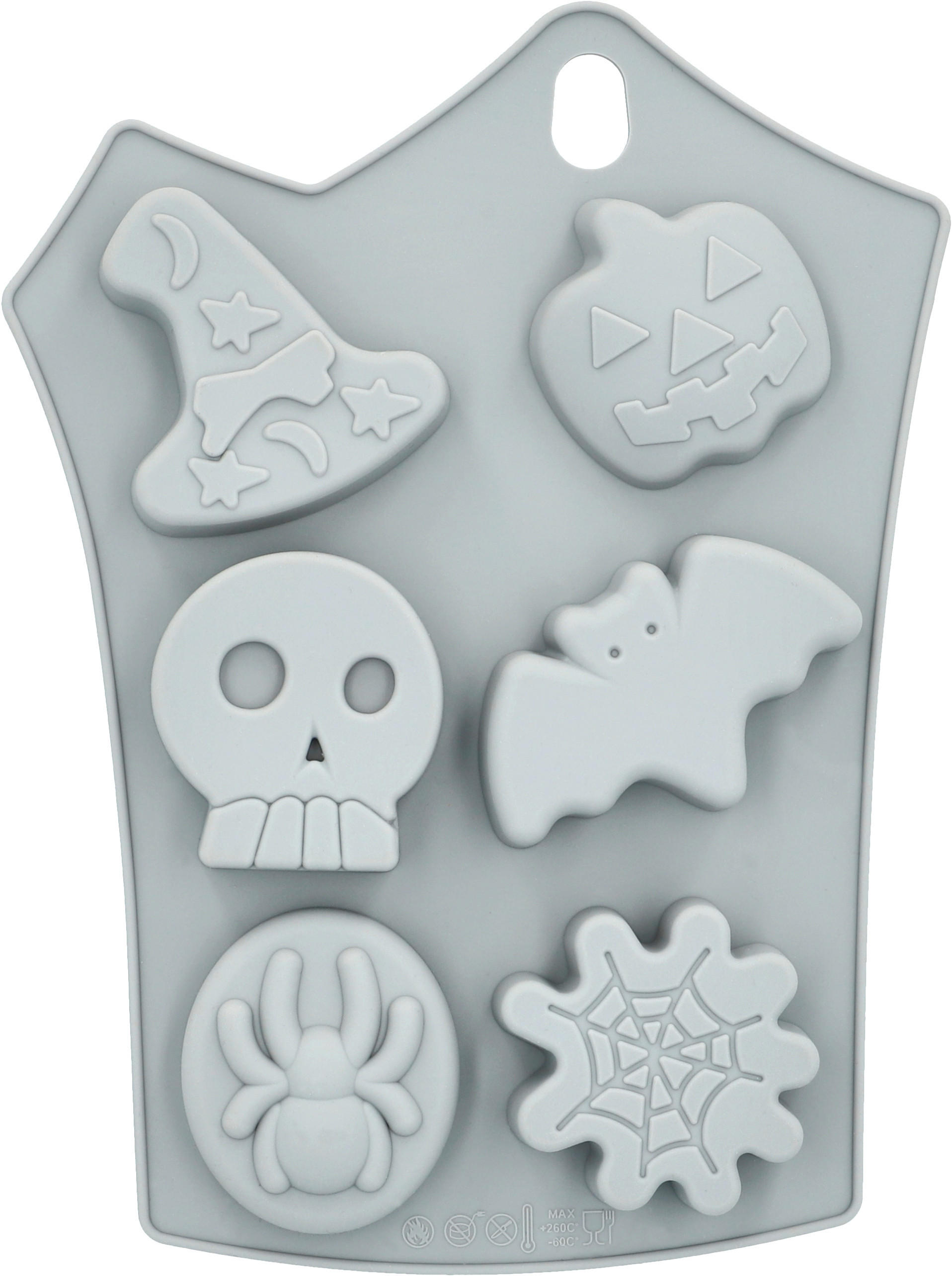 BACKFORM Happy Halloween 17,5/2,5/23,2 cm  - Hellgrau, Trend, Kunststoff (17,5/2,5/23,2cm) - Birkmann