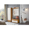 GARDEROBE 4-teilig  in 160/195/40 cm  - Eichefarben/Anthrazit, Design, Glas/Holz (160/195/40cm) - Novel