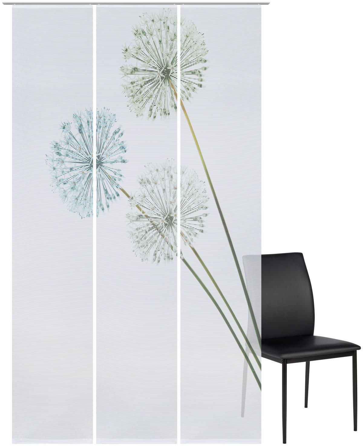 PANEL ZAVESA zelena - zelena, Dizajnerski, tekstil (60/255cm) - Novel