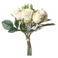 KUNSTBLUME - Weiß/Grün, Basics (27cm)