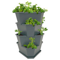 PFLANZENTOPF  PAUL POTATO  - Anthrazit, Basics, Kunststoff (44/65/44cm) - Gusta Garden