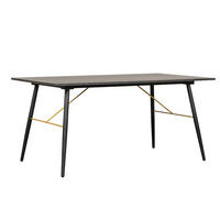 STOL ZA BLAGOVAONICU  crna  metal, drvni materijal      - crna, Moderno, drvni materijal/metal - Hom`in