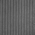 2,5-SITZER in Cord Dunkelgrau  - Dunkelgrau/Schwarz, Design, Kunststoff/Textil (240/70/125cm) - Xora