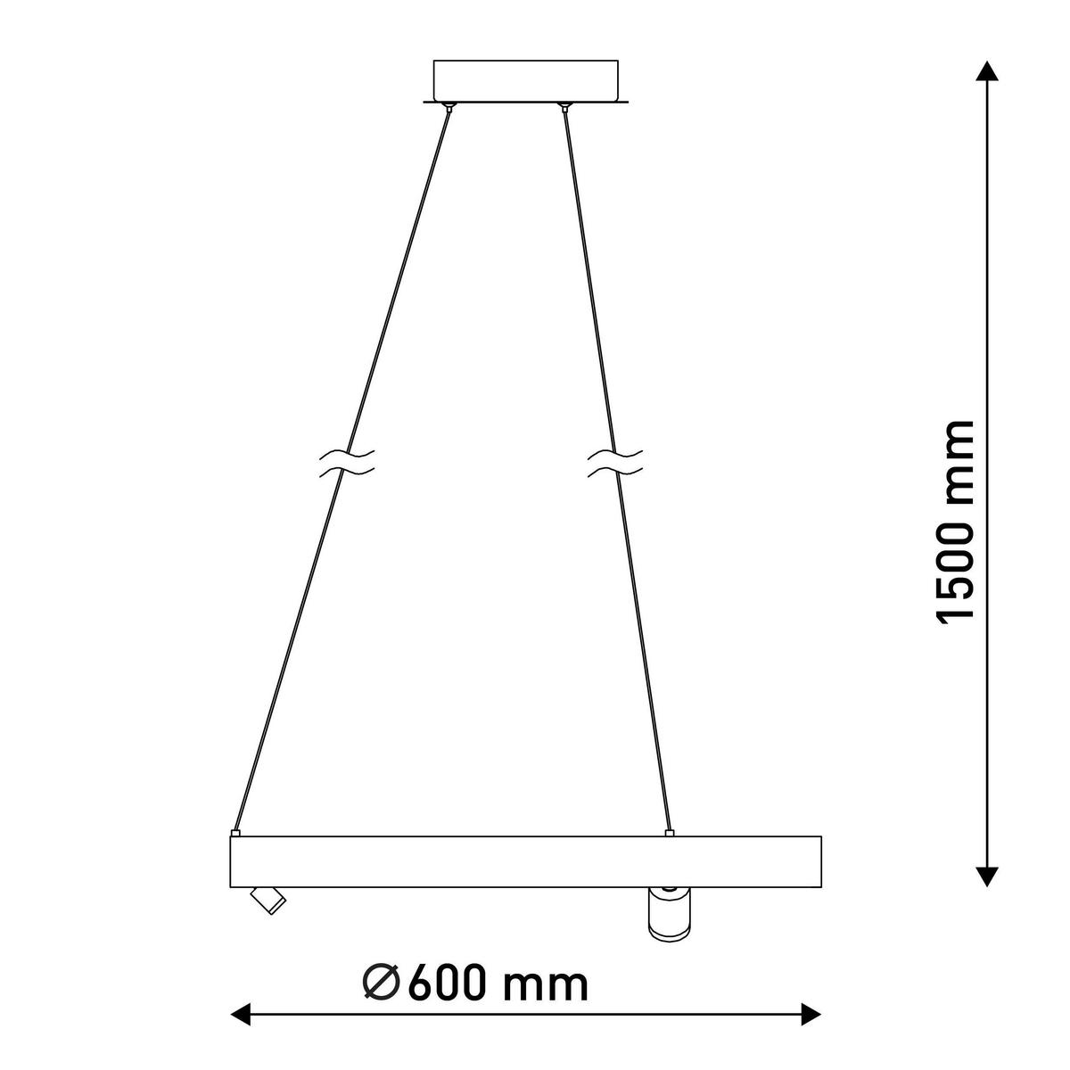 LED-PENDELLEUCHTE 58/150 cm  - Titanfarben, Design, Kunststoff/Metall (58/150cm) - Näve