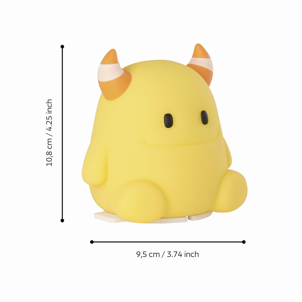 KINDER-NACHTLICHT 9,5/10,8 cm  - Gelb/Weiß, Basics, Kunststoff (9,5/10,8cm)