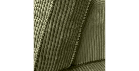 ECKSOFA Olivgrün Cord Zierkissen, Rückenkissen, Rücken echt  - Schwarz/Olivgrün, MODERN, Kunststoff/Textil (307/228cm) - Carryhome