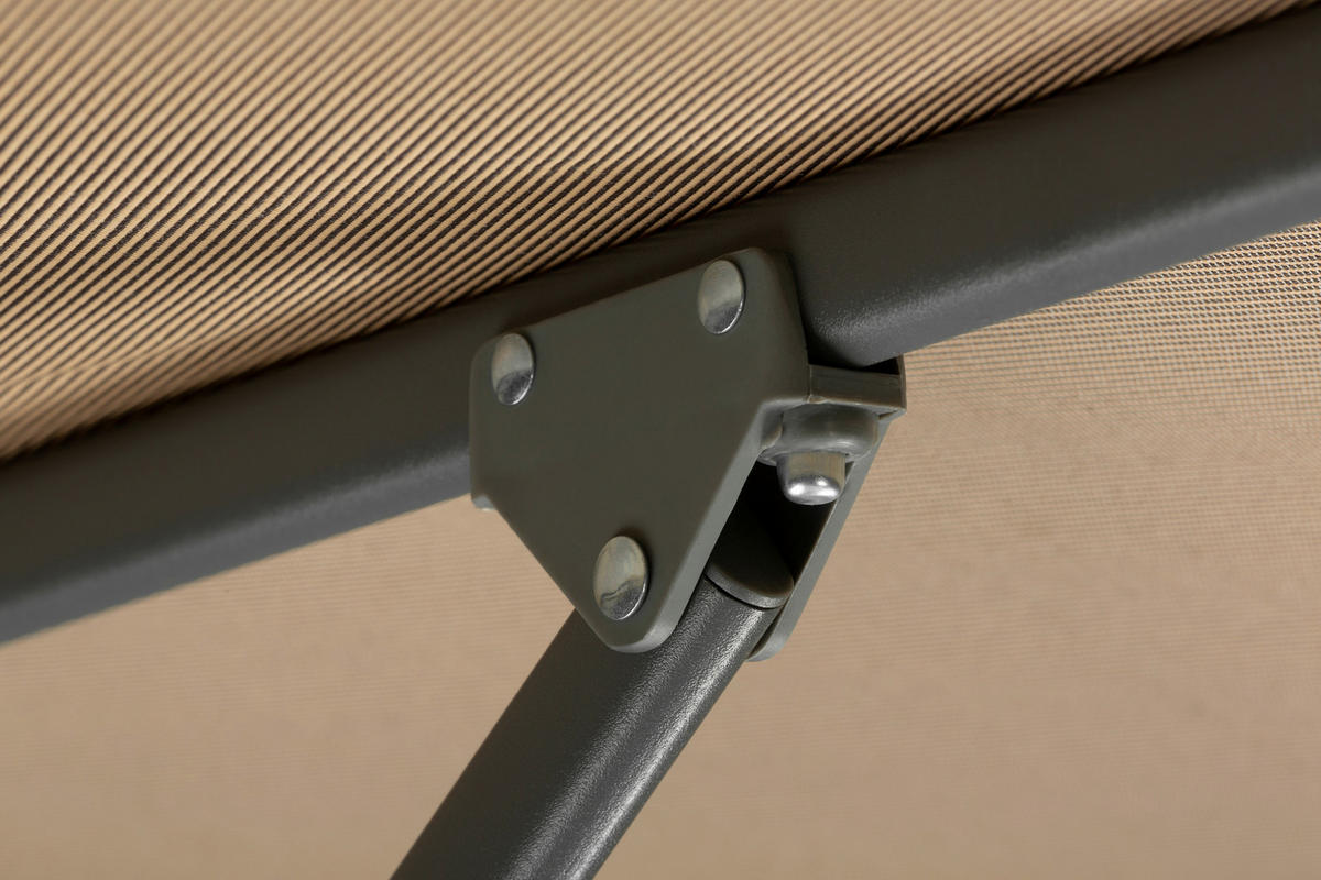 SONNENSCHIRM 320 cm Naturfarben  - Anthrazit/Naturfarben, Basics, Textil/Metall (320/250/320cm) - Schneider