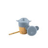 TRINKHALMBECHER  - Blau, Basics, Naturmaterialien/Kunststoff (7,5/9cm)