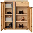 SCHUHSCHRANK 90/111,5/38 cm  - Wildeiche/Anthrazit, Natur, Holz/Holzwerkstoff (90/111,5/38cm) - Linea Natura