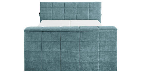 BOXSPRINGBETT 180/200 cm  in Petrol  - Petrol, KONVENTIONELL, Textil (180/200cm) - Carryhome