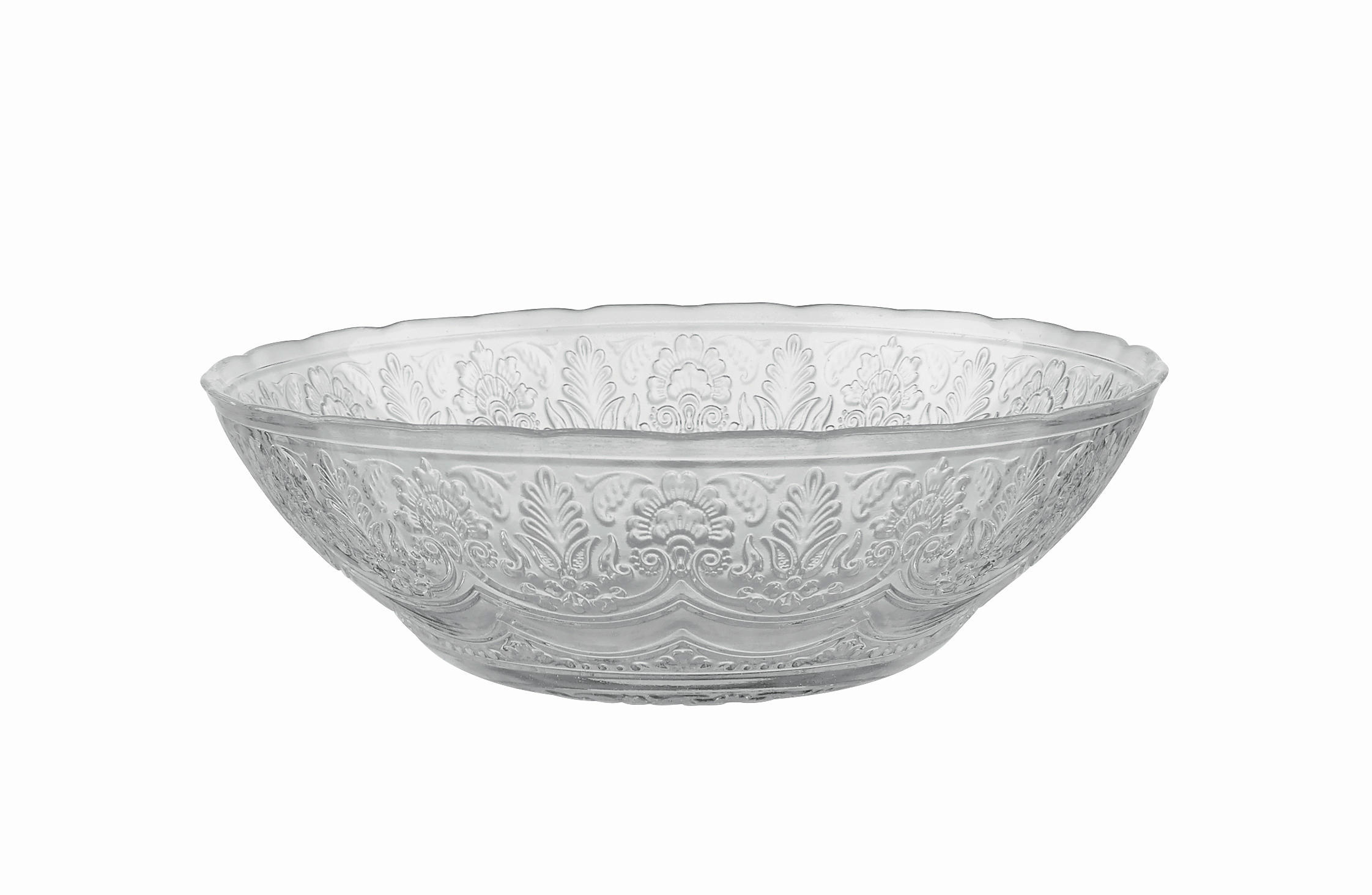 DÍSZTÁL - áttetsző, Basics, Üveg (20/6,5cm) - Ambia Home