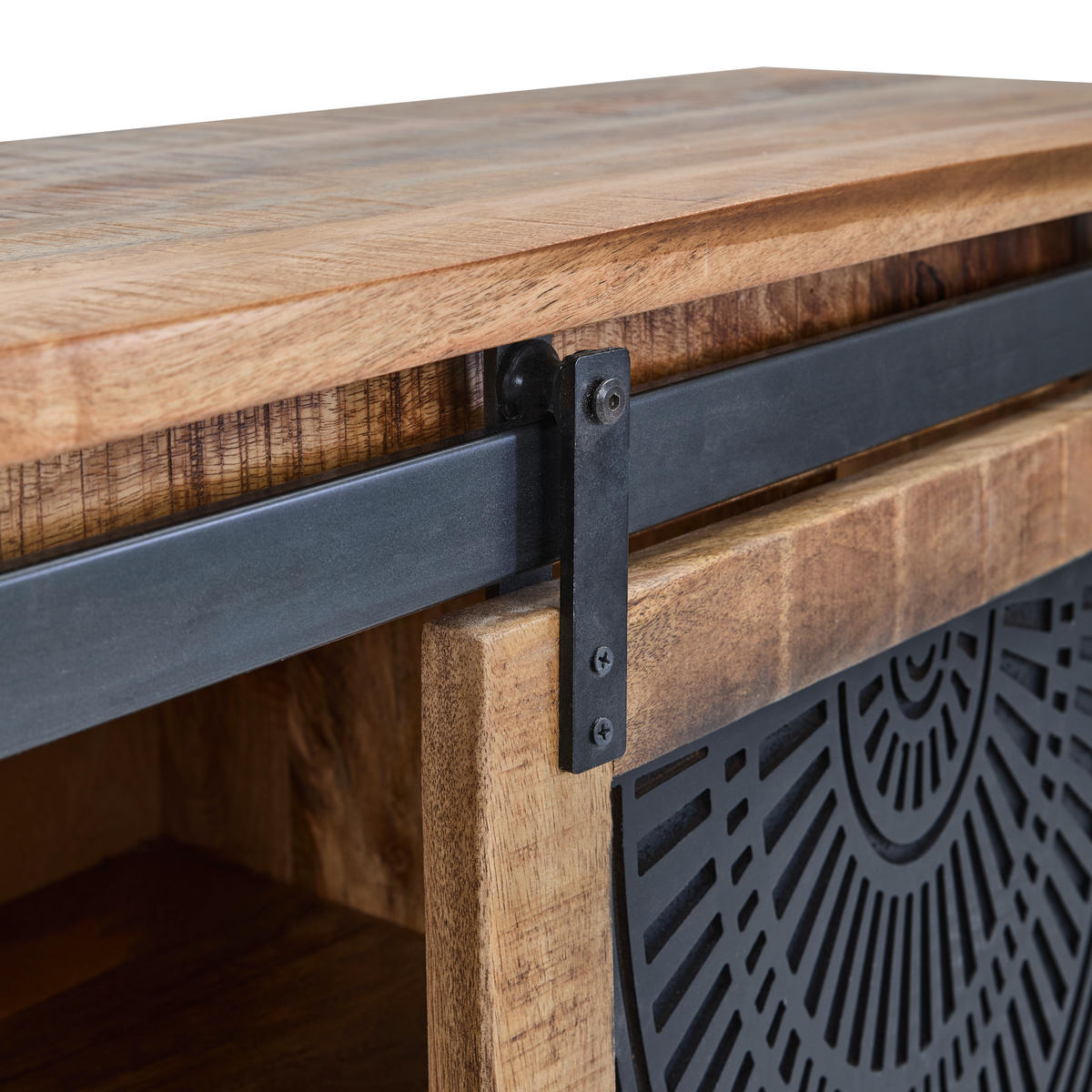 HIGHBOARD  100/150/40 cm 3 Schublade(n)  - Schwarz/Naturfarben, LIFESTYLE, Holz/Metall (100/150/40cm) - Landscape