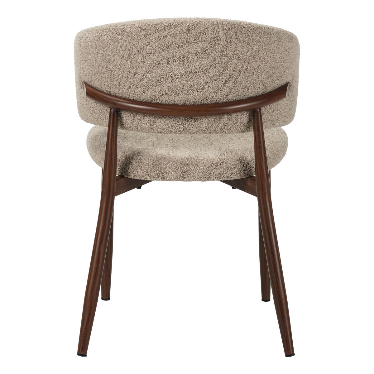 STUHL-SET 2 Stück  Bouclé  Sandfarben  - Sandfarben, MODERN, Textil/Metall (54/79/54cm) - Livetastic