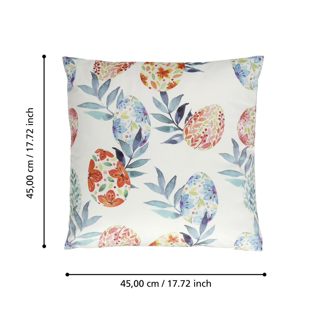 ZIERKISSEN  45/45 cm   - Multicolor, Basics, Textil (45/45cm) - Eglo