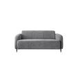 3-SITZER-SOFA  in Mikrofaser Grau  - Schwarz/Grau, MODERN, Textil/Metall (180/76/90cm) - Livetastic