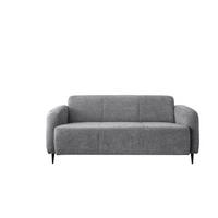 3-SITZER-SOFA Mikrofaser Grau  - Schwarz/Grau, Modern, Textil/Metall (180/76/90cm) - Livetastic