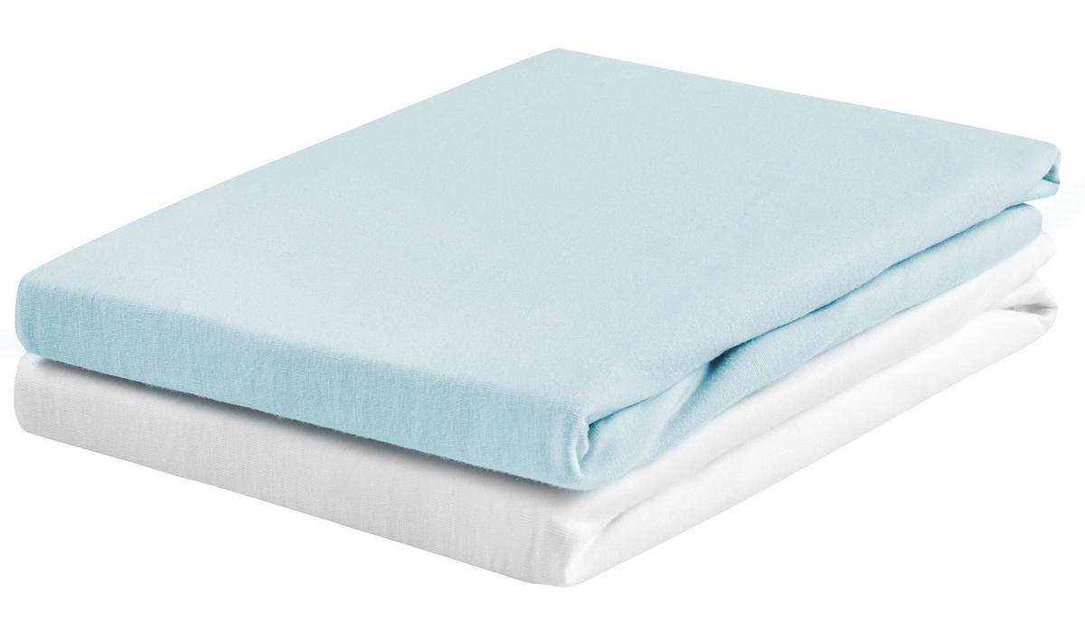 GYEREK GUMIS LEPEDŐ - világoskék/fehér, Basics, textil (60-70/120-140cm) - My Baby Lou