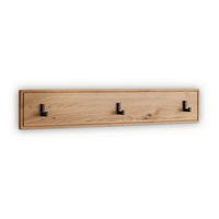 HAKENLEISTE  in Wildeiche massiv Wildeiche  - Wildeiche, Natur, Holz (80/14/4cm) - Linea Natura