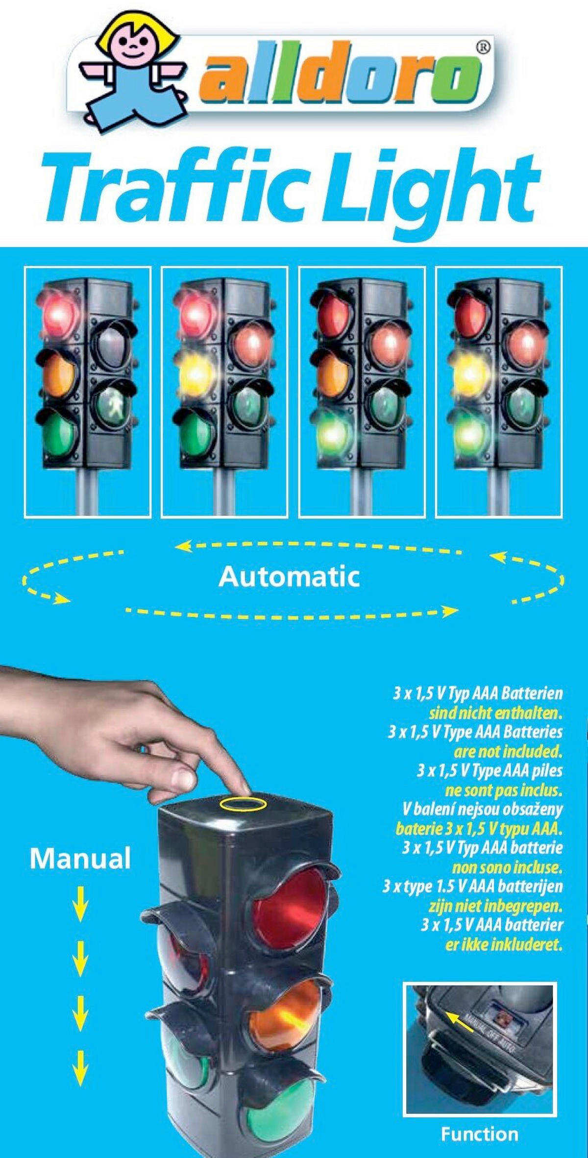 PROMETNI ZNAK - rumena/rdeča, Basics, umetna masa (75cm)