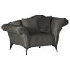 SESSEL Chenille Anthrazit    - Anthrazit/Schwarz, Design, Textil/Metall (138/83/85cm)