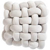 SITZKISSEN 32/30/12,5 cm  - Silberfarben, Basics, Textil (32/30/12,5cm) - Novel
