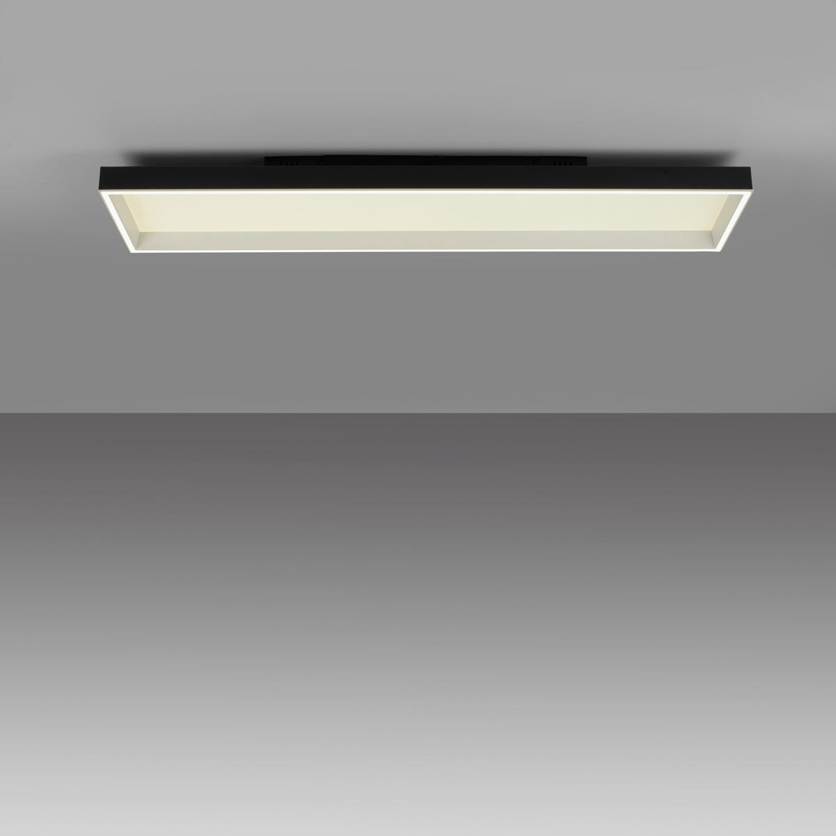 LED-DECKENLEUCHTE  Smart 120/30/8.4 cm   - Schwarz, Basics, Kunststoff/Metall (120/30/8.4cm) - Paul Neuhaus