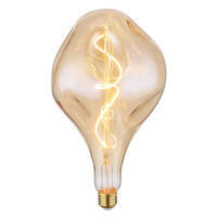 DEKORATIV LJUSKÄLLA E27 4 W   - mässingsfärgad, Basics, metall/glas (16,5/28cm) - Globo