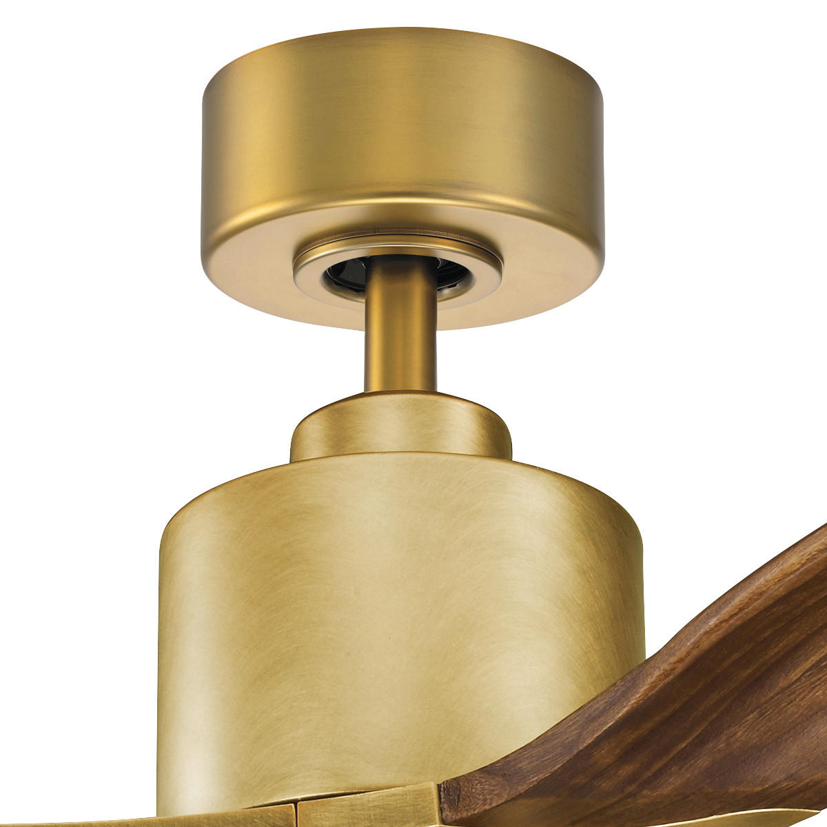 DECKENVENTILATOR  132/41 cm    - Kirschbaumfarben/Messingfarben, Konventionell, Holz/Metall (132/41cm) - Elstead Lighting