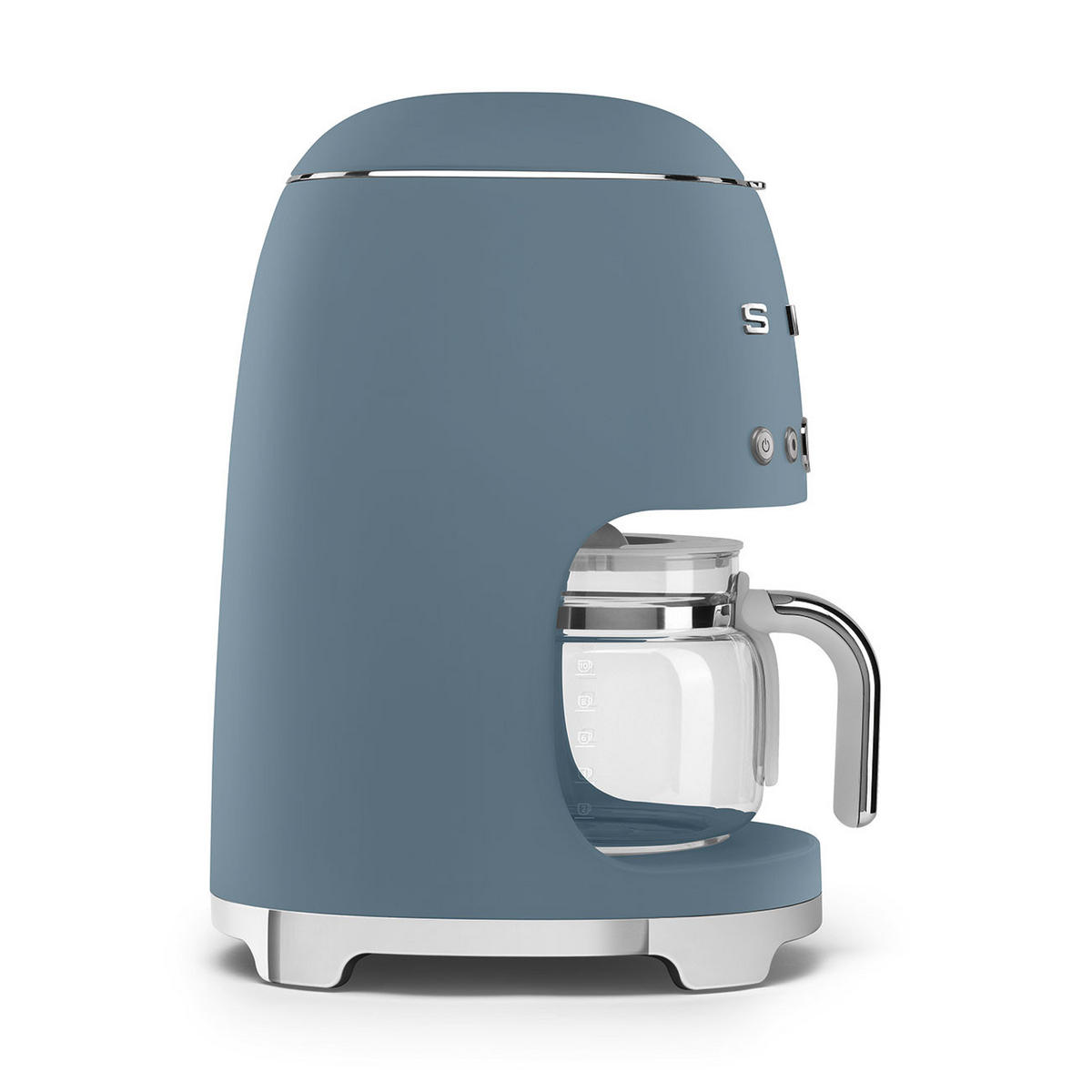 FILTERKAFFEEMASCHINE  - Graublau, Basics, Glas/Metall (24,5/36,1/25,6cm) - SMEG