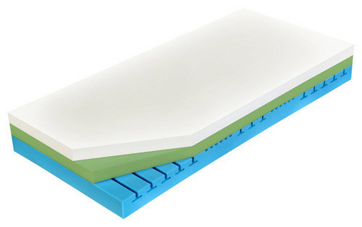 MATRACE Z VISCO PĚNY, 90/200 cm - bílá, Basics, textil (90/200cm) - Curem