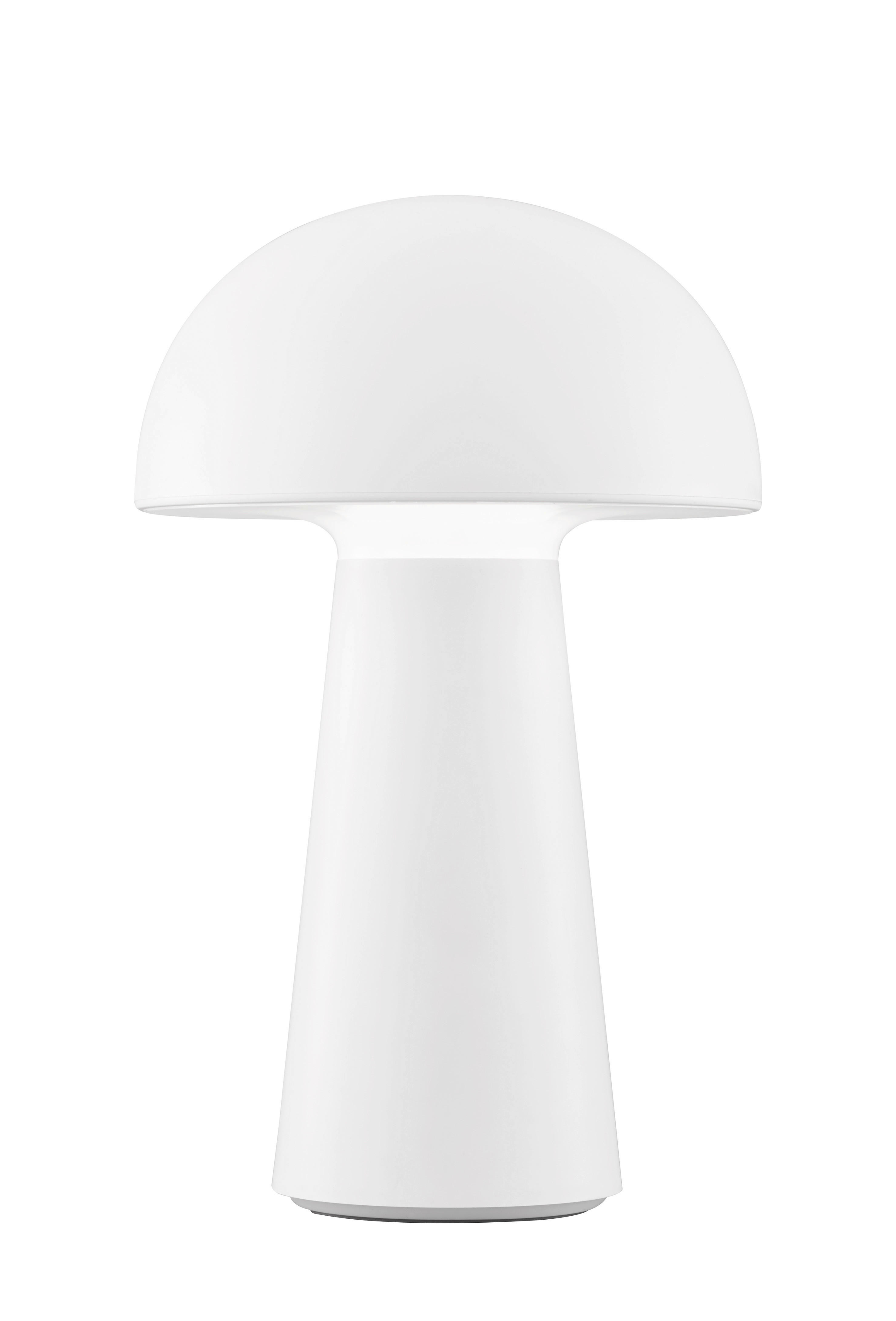LED-TISCHLEUCHTE Viga  - Weiß, Design, Kunststoff (13/22cm)