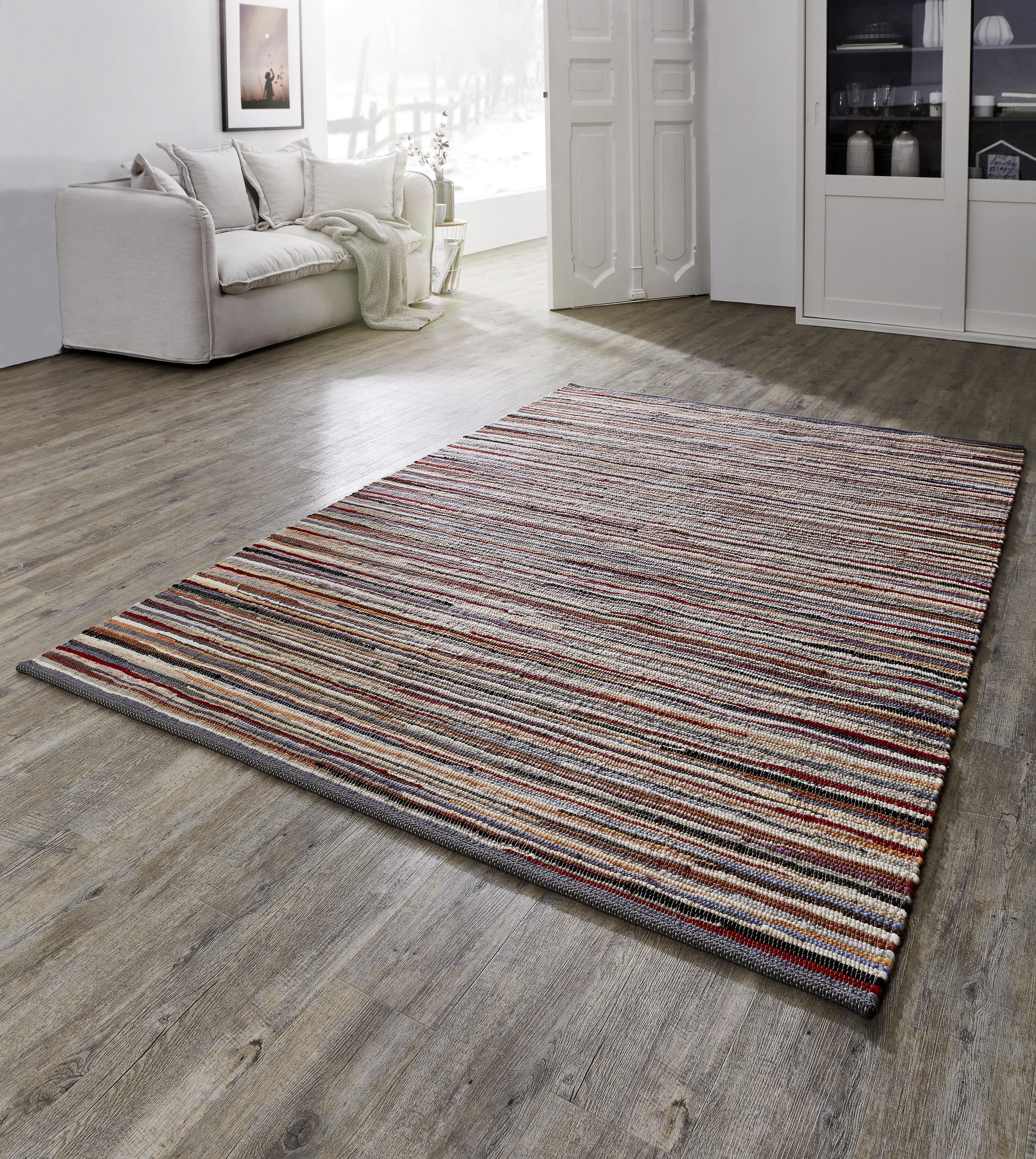 HANDWEBTEPPICH 170/230 cm Multicolor  - Multicolor, Basics, Textil (170/230cm) - Linea Natura