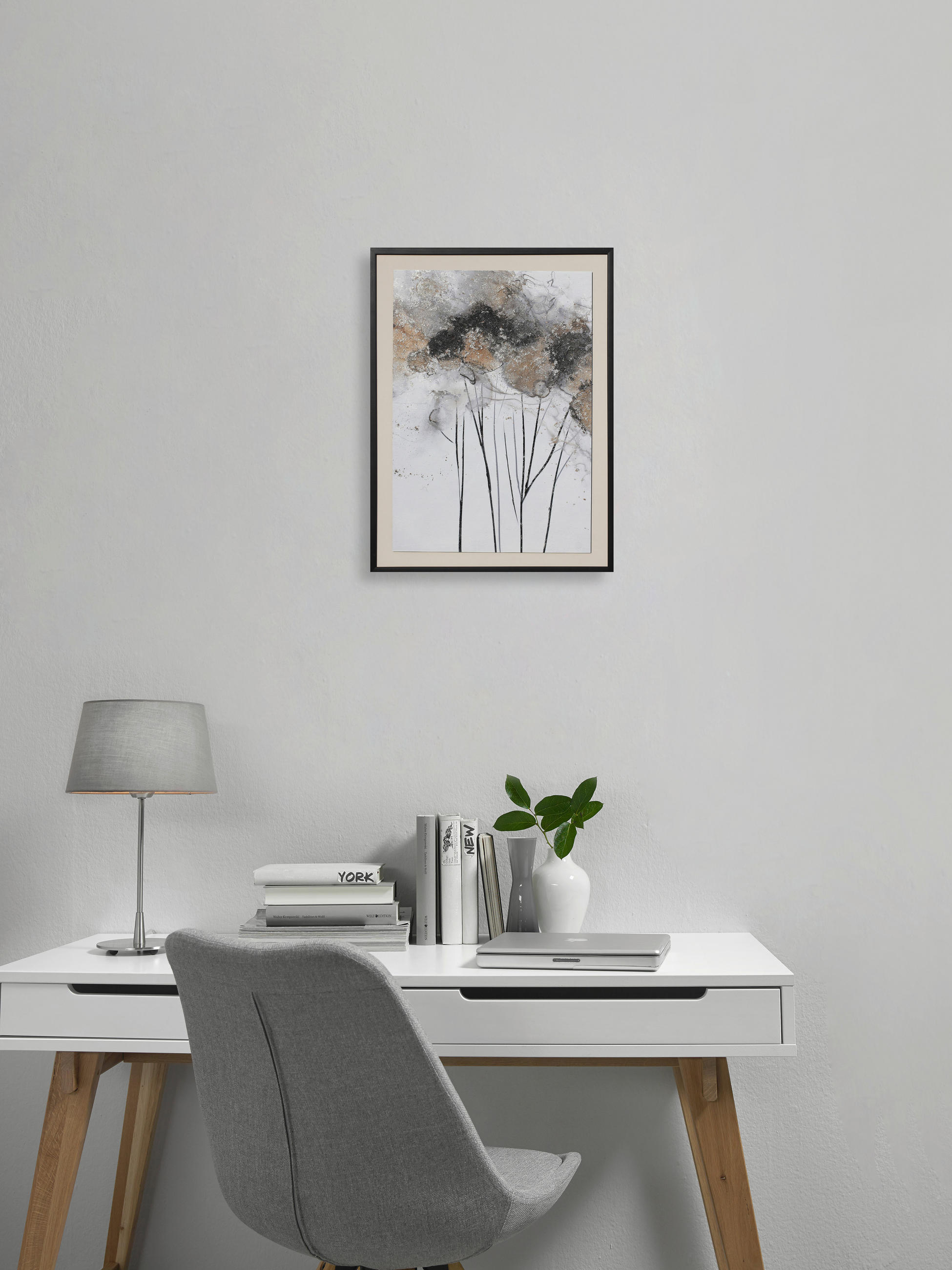 TISAK NA PLATNU     50/70 cm       - višebojno/crna, Trend, drvni materijal/tekstil (50/70cm) - Monee
