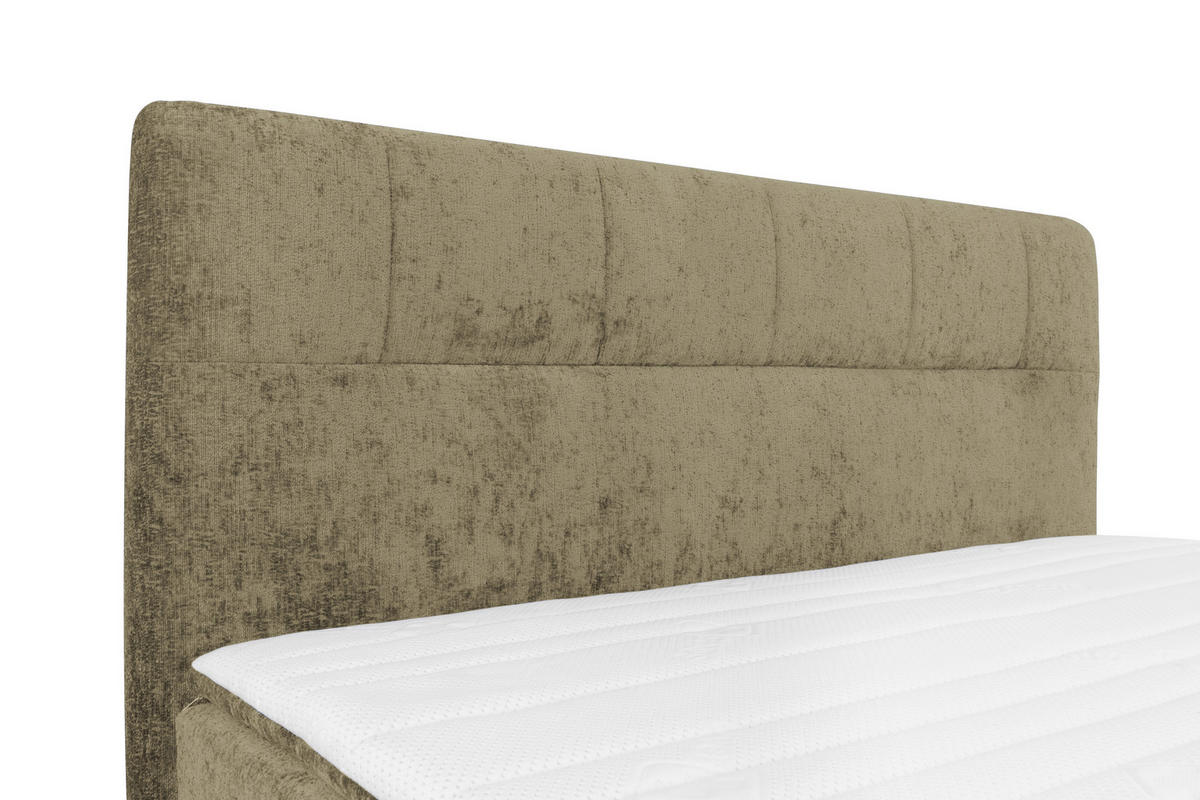 BOXSPRINGBETT 160/200 cm  in Cappuccino  - Schwarz/Cappuccino, Design, Textil/Metall (160/200cm) - Esposa