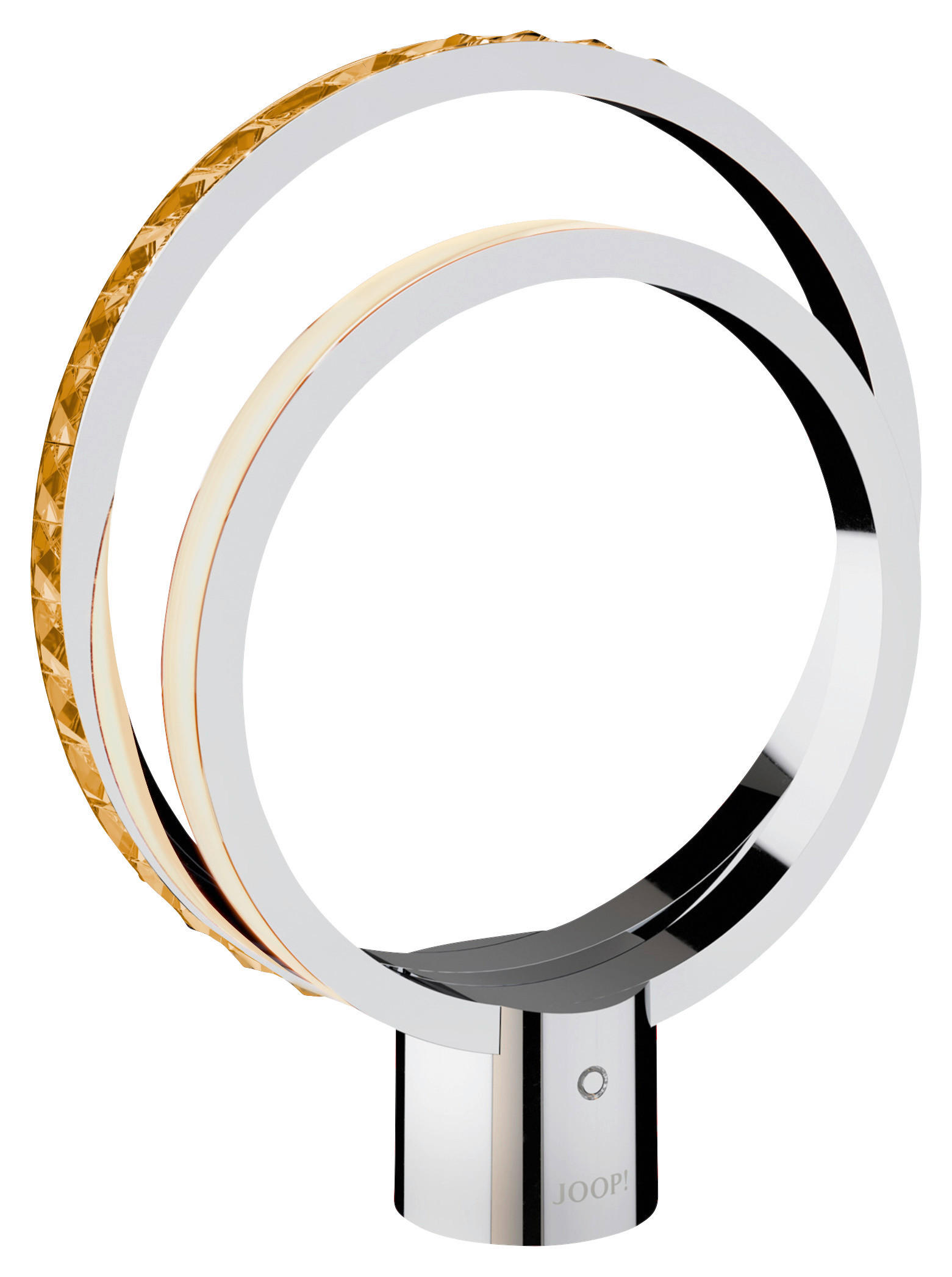 LED-TISCHLEUCHTE - Chromfarben/Klar, LIFESTYLE, Glas/Metall (30,5/6/36cm) - Joop!