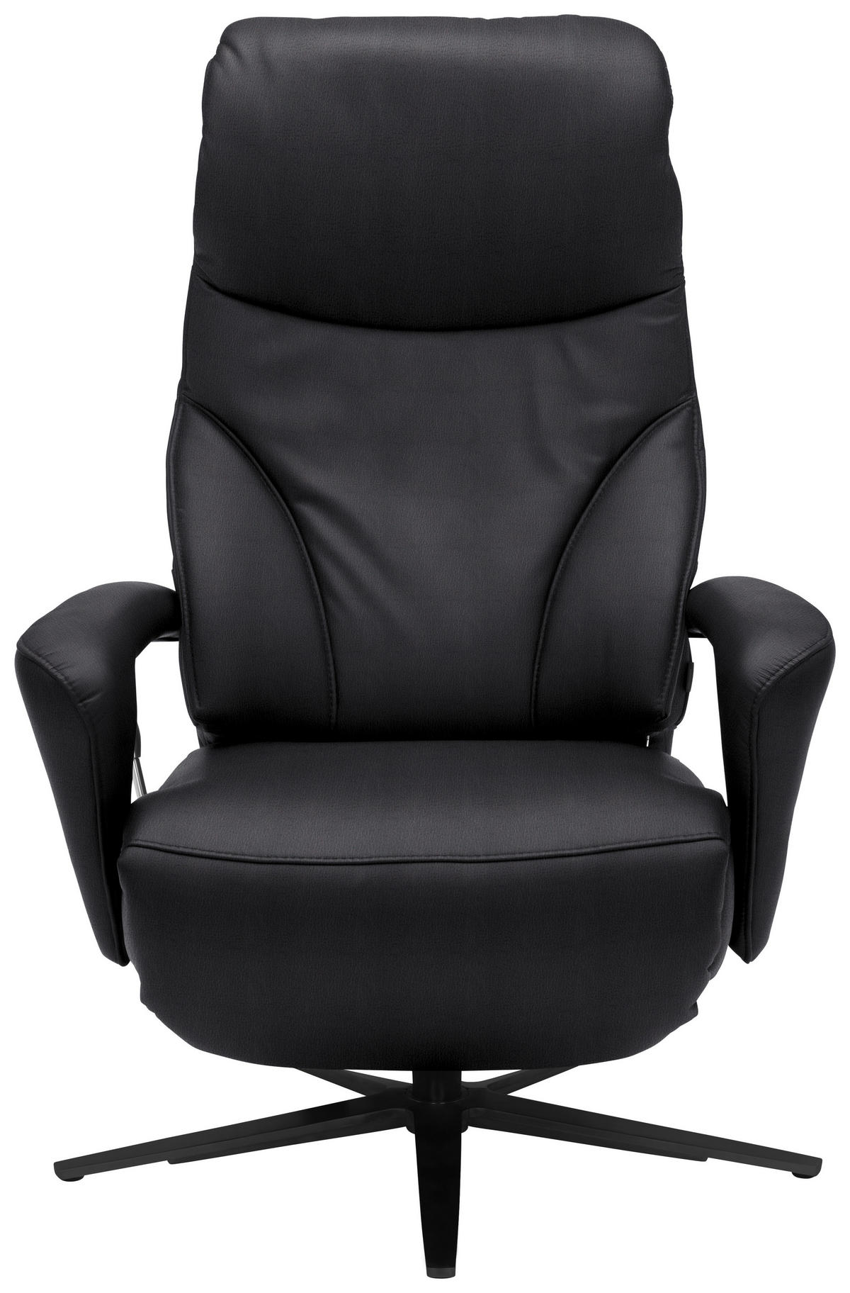 RELAXSESSEL in Leder Anthrazit  - Anthrazit/Schwarz, Design, Leder/Metall (75/106/88cm) - Dieter Knoll
