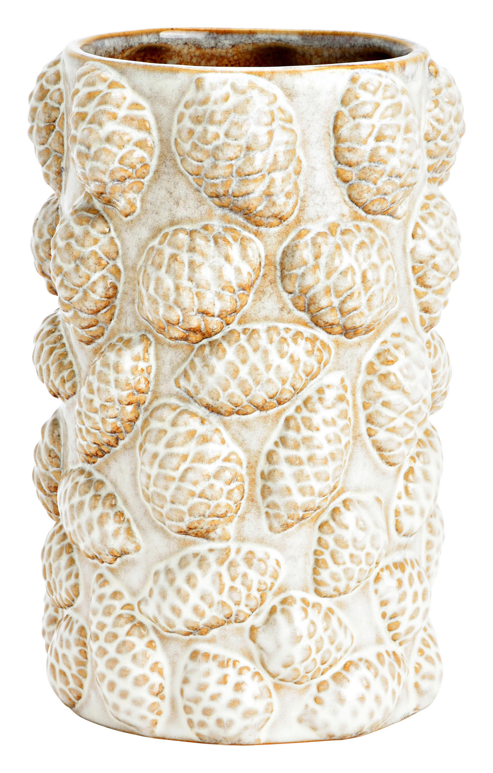 VASE  - Perlmutt, Basics, Keramik (13,0/20,0/13,0cm)