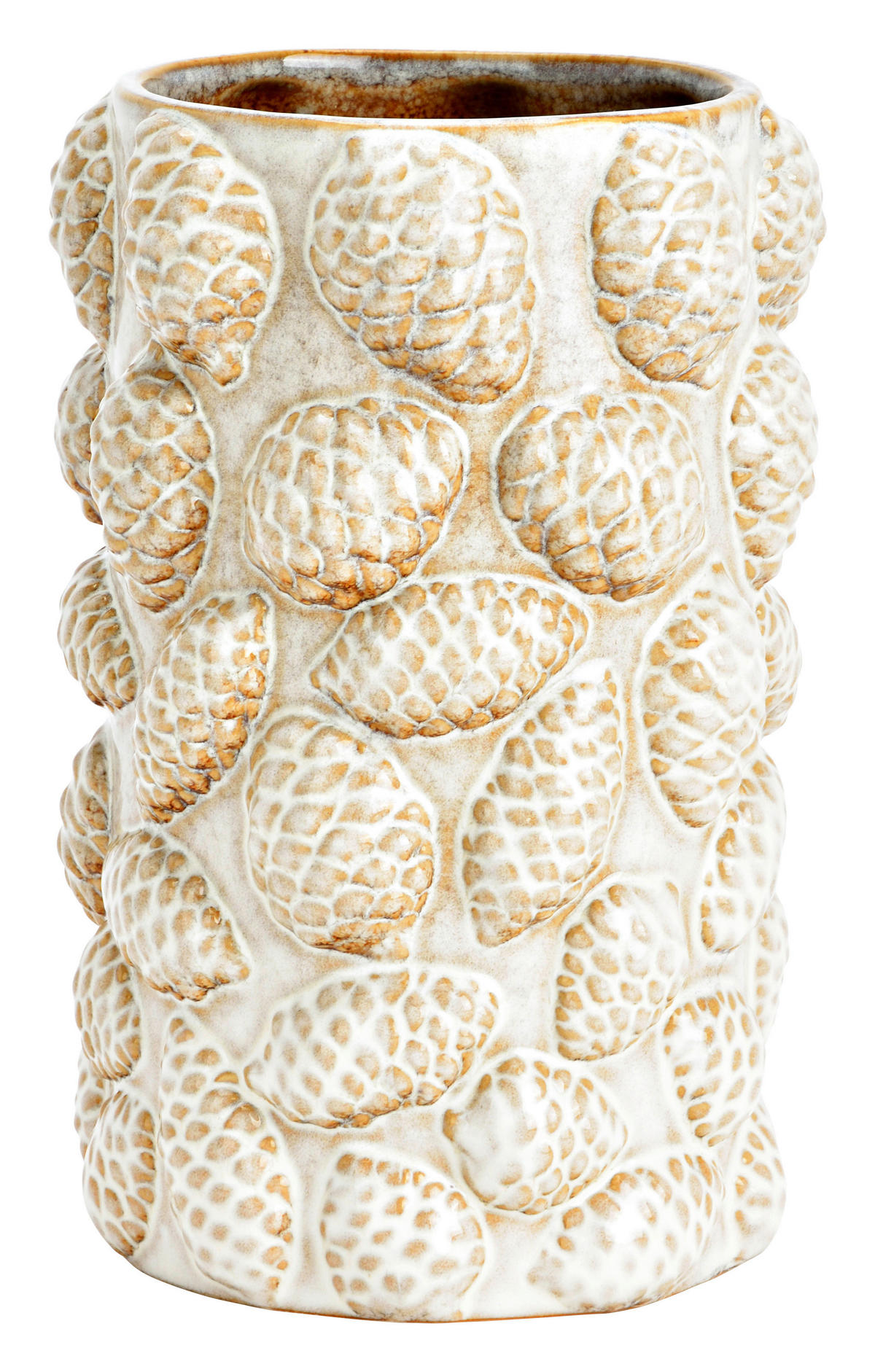 VASE  - Perlmutt, Basics, Keramik (13,0/20,0/13,0cm)