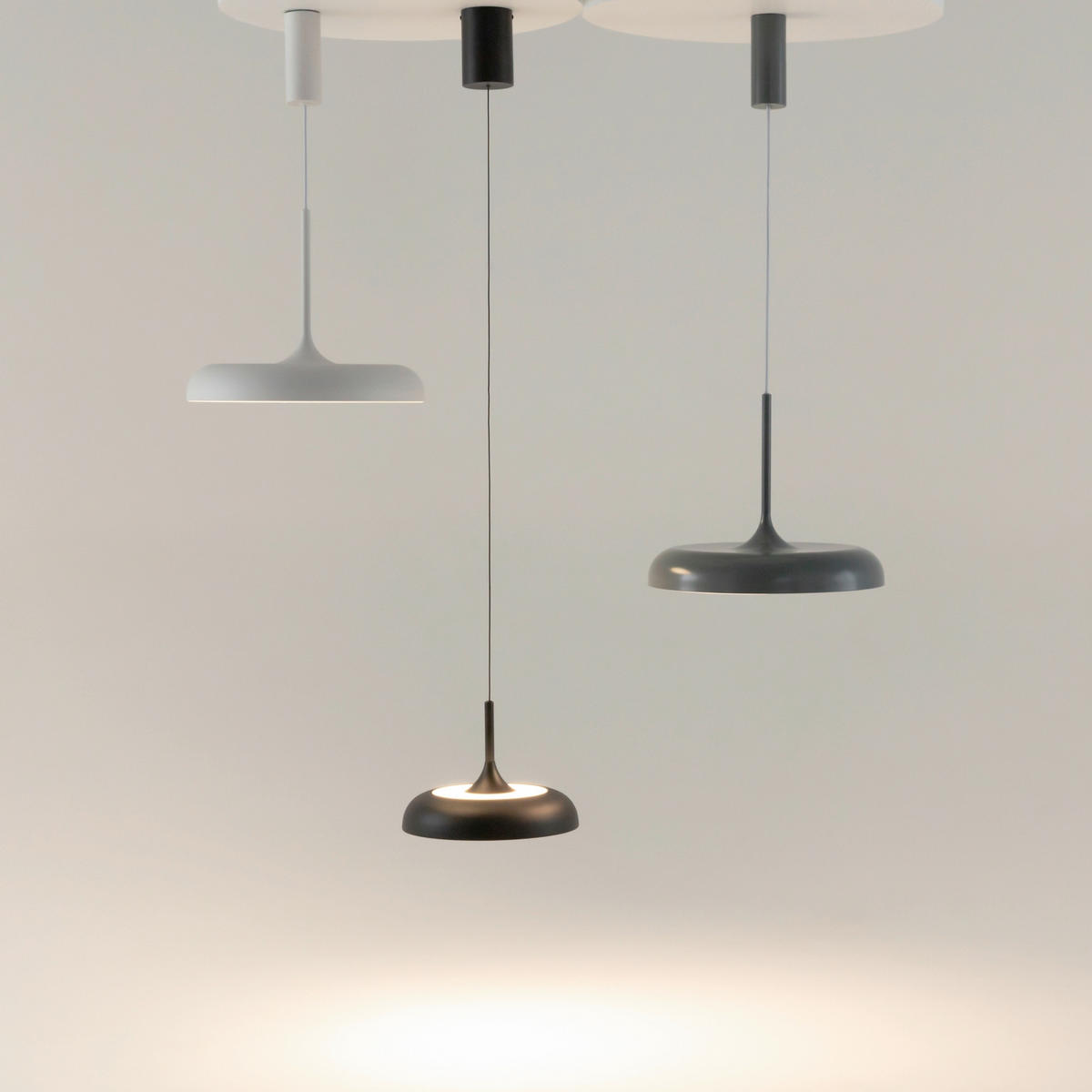 PENDELLEUCHTE Gerhard 40/347 cm  - Grau, Design, Metall (40/347cm) - MAYTONI