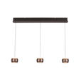 LED-HÄNGELEUCHTE 100/12/180 cm  - Braun, Basics, Glas/Metall (100/12/180cm) - Dieter Knoll