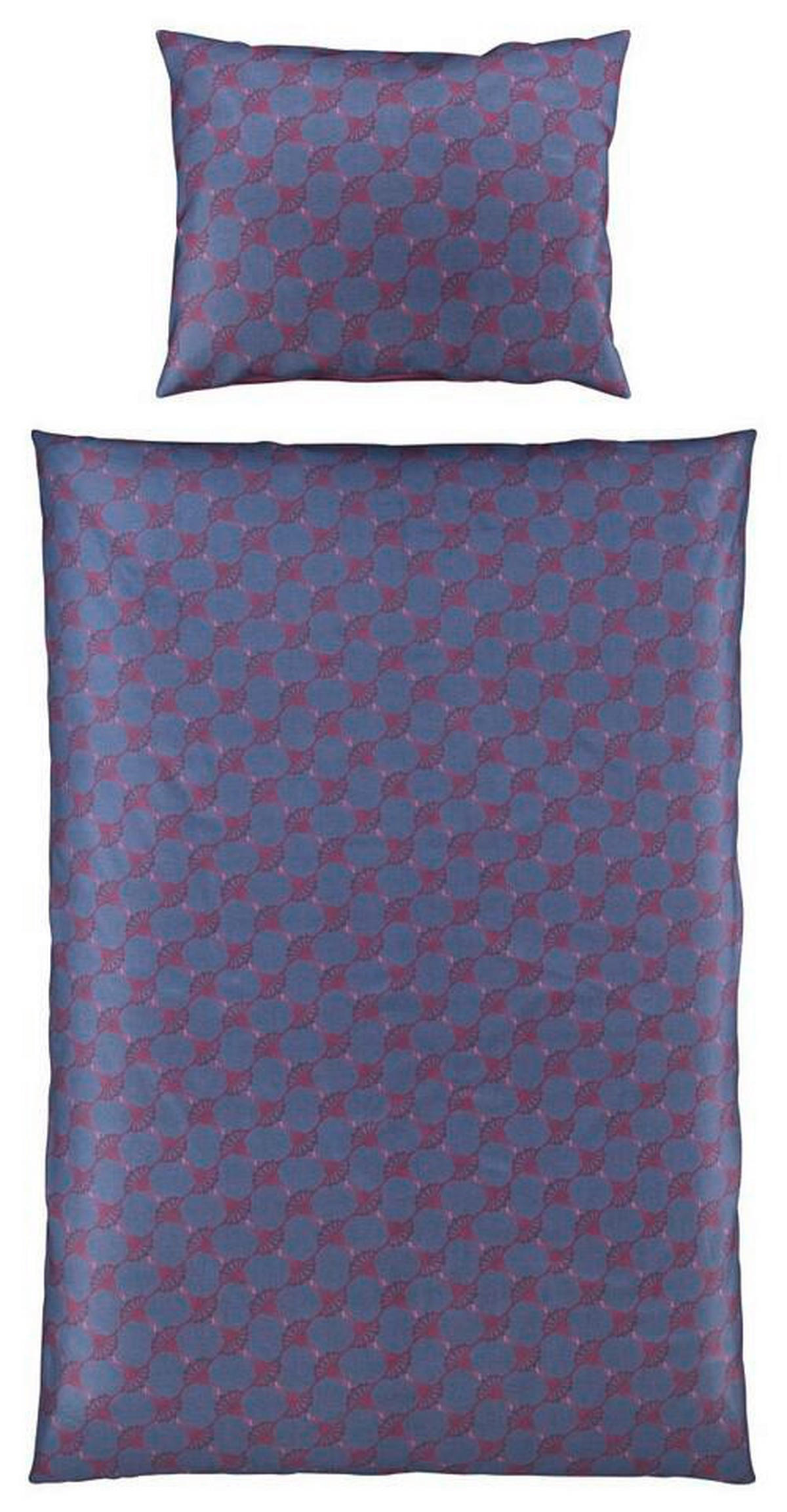 OBOJSTRANNÁ POSTEĽNÁ BIELIZEŇ, makosatén, baklažánová, bordová, tmavomodrá, 140/200 cm - baklažánová/bordová, Design, textil/prírodné materiály (140/200cm) - Joop!