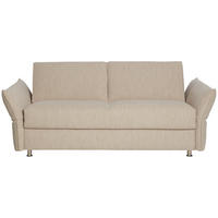 SCHLAFSOFA Flachgewebe Beige  - Chromfarben/Beige, MODERN, Textil/Metall (194/85/100cm) - Bali