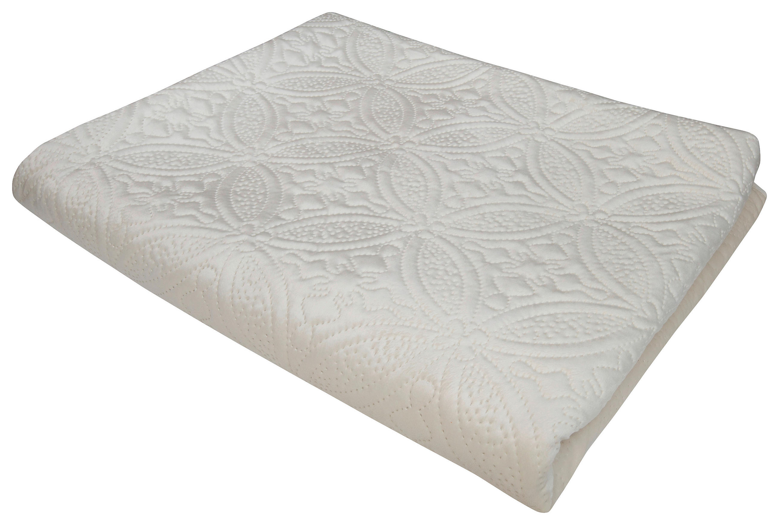 PREKRIVAČ 170/220 cm  FIORINO  - bijela, Basics, tekstil (170/220cm) - Novel